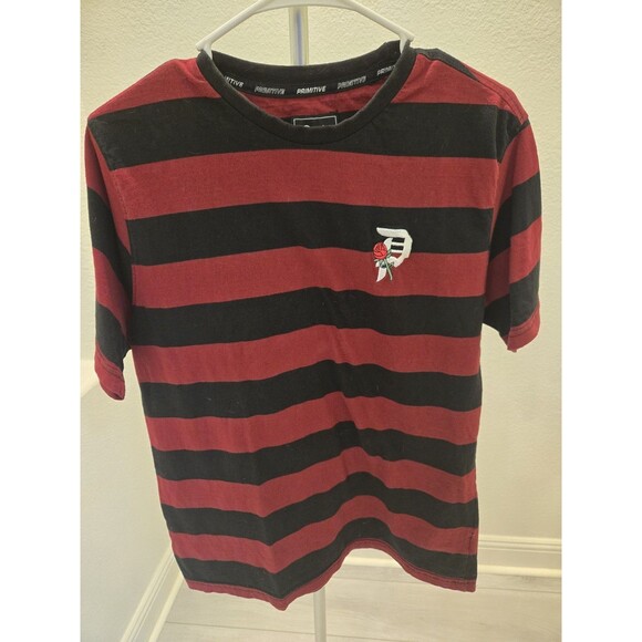 Primitive Skateboarding Apparel Men's M Embroidered Dirty P Rosebud Tee T-Shirt - Picture 1 of 6
